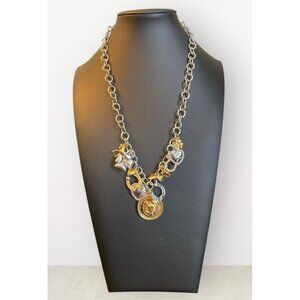 Talbots Gold & Silver-Tone Equestrian Charm Necklace -147